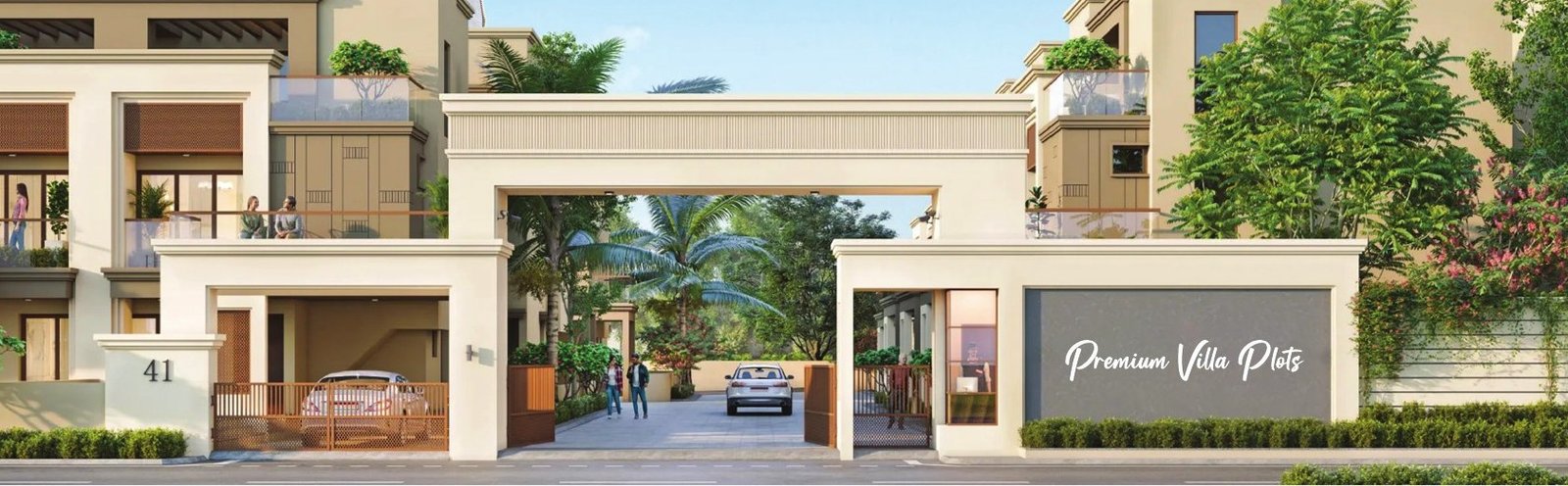 VIP Uptown Trichy Grand Arch Entrance Gate — Gated Community in Mathur Village Srirangam